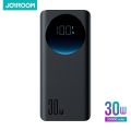 Joyroom PBF02 30W PowerBank 20000mAh PD Fast Charger Portable External Battery Charger For MacBook Laptop Tablet 30W PD USB C Fast Charging Portable Charger, 3 Outputs and 1 Inputs External Battery Pack with LED Display for iPhone 15 pro max/14 pro max 13. 