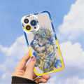 Ukraine flag pattern phone case for iPhone 11 12 13 mini pro Max 14 Pro Max case shell. 