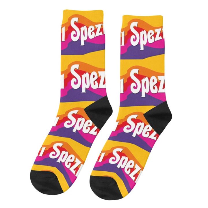 Paulaner Spezi Munich Funny Men's Socks Vintage Drinks Street Style Novelty Crew Sock Gift Pattern Printed