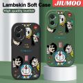 JIUMOO For OPPO A96 A76 A36 Case Cartoon Oil Doraemon Thin Leather Soft Full Lens Back Cover Camera Protect Cases Shockproof Casing. 