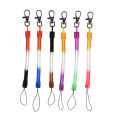 Random 1Pcs Retractable Plastic Spring Coil-Spiral Stretch Keychain Ring Chain Keyring. 