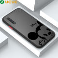 UCUC for Samsung Galaxy A50 A30S A50S Back Cover Cartoon Hello Mouse Frosted Transparent Hard Phone Case Thin Shockproof Full Cover Camera Protect Case. 