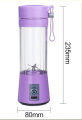 USB Rechargeable Portable Juicer Blender – 6 Blades Mini Electric Blender 380ML Food Grade Bottle, Personal Fruit Juicer Cup Machine with One Touch Double Click Start. 