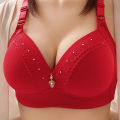 Women Adjustable Straps Wire Free Cotton Soft Foam Padded Bras Back Closure Big Size bra for women and girls Cup Size B C D Size 36 To 50 (we can send any color). 