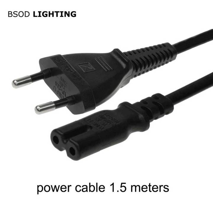 BSOD Electric Cord EU Power Cable 2Pin Cable 1.5Meter 250V 2.5A US Power Cord UK Supply Cable Lead Wire Power for Electrique