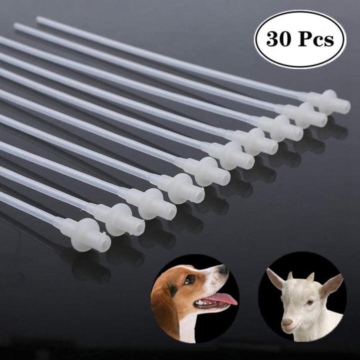 30 Pcs Disposable Artificial Insemination Rods Tube for Dog Goat Sheep Breed Rod Test Tube