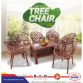 Boss Tree Chairs (BP-313) (Pack of 6) with Table BP-370 Double shelf  1 Table. 