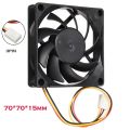 70MM x 70MM x 15MM Fans Cooling 12V Computer/PC/CPU Silent Cooling Case Fan 3pin CPU Cooling Fans Accessories Dropshipping. 