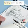 Double Side Matte Permanent Marker & Pointer Dual Tip Permanent Marker + Fine Tip Pointer Pen ( 2 Pcs Pack ) - BLACK. 