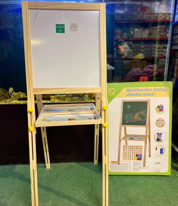 KIDS%20WOODEN%20DOUBLE%20SIDED%20LEARNING%20AND%20DRAWING%20BOARD%20WITH%20EASELS%20-%20Image%205