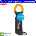 NJTY T-26A True-RMS Clamp Multimeter DC Curent Clamp Meter Digital rue RMS AC DC Ohm Hz C/F Pinza Amperimetrica Tester by Electrica. 