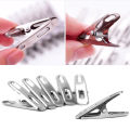 (12 or 24 Pcs ) Stainless Steel Pegs for Drying Clothes - Clothing Wire Rust-Proof Peg - Clothes Pegs. 