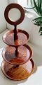 Wooden Cup Cake Stand 3 tier Cake stand made with 100% original Wood,Wooden cake stand, cake holder,Non rotating,Best Quality with low price European Three-Layer Cake Stand Wedding Holiday Party Dessert Table Plate Candy Cake Display Trays. 
