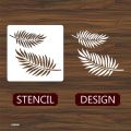 Jungle Palm Leaves Reusable Stencil For Wall Painting Scrapbook Coloring Embossing Album Decorative Paper Card Template. 