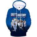 Fashion cosplay Grey's Anatomy 3D printed hoodies sweatshirts boys/girls fashion sweatshirt adult child casual pullovers tops. 