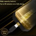 VGR V-375 Professional Electric Ultra-Thin Shaver Rechargeable Razor for Face Care Beard Trimmer Reciprocating Blade with USB Travel Shaver. 