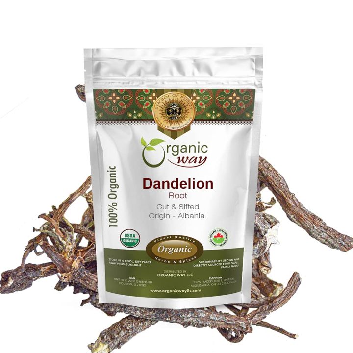 Organic Way Dandelion Root Whole (Taraxacum officinale) 100 gm