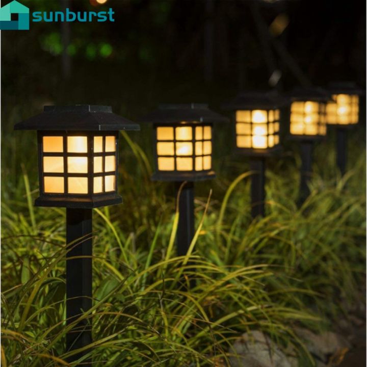 Waterproof Outdoor Solar LED Lawn Pathway Landscape Light Garden Path Underground Street Ground Plug Lamp Decor