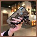 Black pearl pendant cute Phone Case For Kyocera Android One S10/S9/KC-S304 Waterproof Anti-knock Back Cover silicone. 