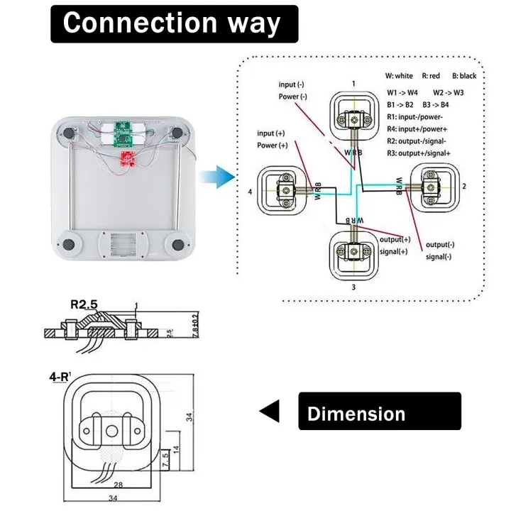 Conventional%204Pcs%2050KG%20Human%20Scale%20Load%20Cell%20Weight%20Sensors+HX711%20Module%20Body%20Load%20Cell%20Weighing%20Sensor%20Pressure%20Sensors%20Measurement%20ToolsTo%20-%20Image%207