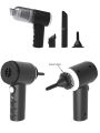 Cordless Handheld Vacuum Cleaner Portable USB Rechargeable Car Auto Home Duster Easy to Clean Keyboard Drawer Car Interior and Other Crevices Small Spaces Black. 