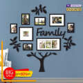 Evento Wooden Wall Art 5 frame Tree Panels Frame 3d DIY Self Adhesive Wall Sticker Sets For Decor Latest Design Wall Decoration Ideas For Home Decor Living Bed Room And Offices And For Gifts Piece Item. 