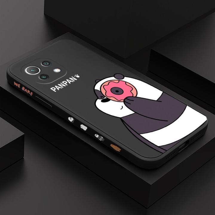 ZeroQiQi for Xiaomi 11 Lite 5G Cute Cartoon Anime Bears Phone Cover Soft Full Lens Protection Case Ultra Thin Soft Liquid Silicone Phone Case