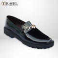 Travel Collection - Chunky Loafers Shoes - Best Quality Formal shoes for men - Black Color. 