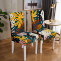 Flower Printed Seat Cover Dining Room Living Room Elastic Chair Cover. 