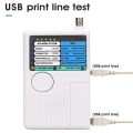 Network Tester, RJ11 RJ45 Meter USB BNC 4-in-1 Portable LAN Network Cable Tester Remote Control Line Tester for UTP STP Cable Tracker. 