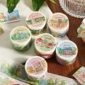 Vintage Mushroom Flower Washi Tape Decorative Scrapbooking Sticker Label Cute House Masking Tape Stationery School Supplies. 