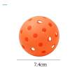 6 Pieces Pickleball Balls, 40 Holes Pickle Ball, Portable High Elastic Outdoor Pickle Balls for Tennis/Wood/concrete Courts Training Sports. 
