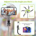 L13 Gimbal Stabilizer  Smart Selfie Stick With Wireless Remote & Tripod Anti-Shake Gimbal For Perfect Shots Portable Tripod With Smart Stabilization L13  Pro Level Gimbal Tripod Stand  Bluetooth Selfie Stick With Motion Control & Smooth. 