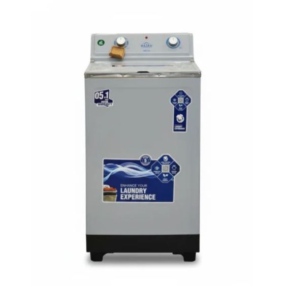 Metro MWP-515 Metal Body Single Tub Washing Machine 5.5KG Heavy Duty Powerful Motor White