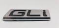 GLI Monogram Badge - Silicon Sticker - Toyota Corolla Car - Black. 