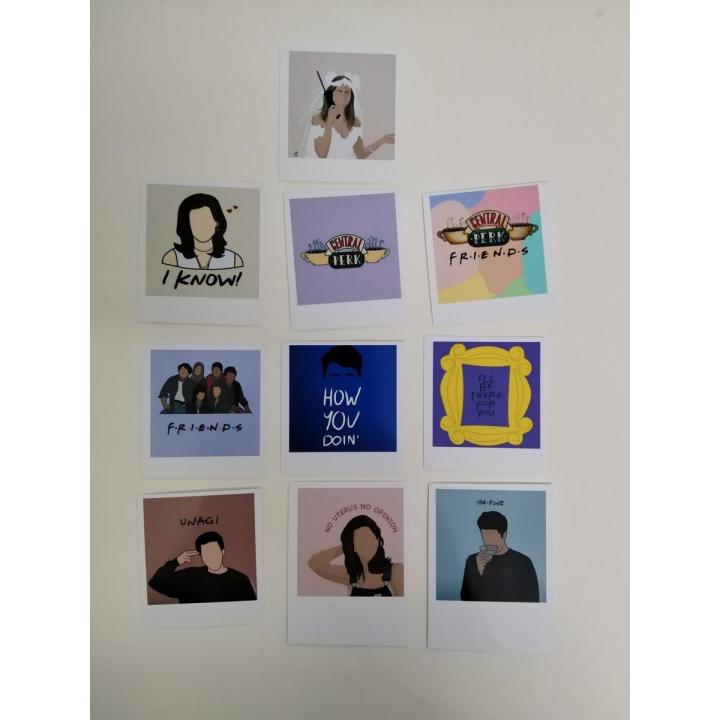Friends Polaroids Pack of 10 - Size: (5 x 5) cm
