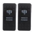 2X 12V Car Marine Boat RV Toggle Rocker Switch LED  Bar Work Fog Rear ON-OFF Winch. 