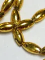 Beads for DIY Crafts. Golden Spacer Plain Cylinder (Jo) Plastic Beads. 6 Strings Beads, For DIY Jewelry Making, Jewelry, Dress Accessories, Crafts, and Home Décor.. 