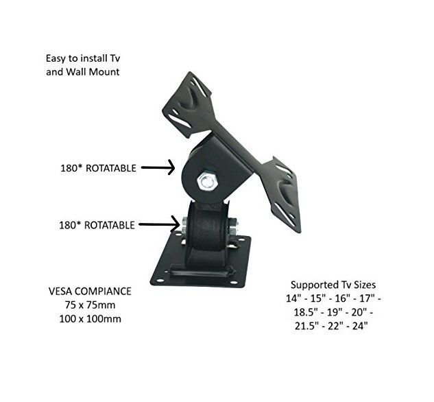 LCD%20Stand%20Wall%20Mount%20LED%20Bracket%20Wall%20Bracket%20Tilt%20Swivel%20TV%20Bracket%20for%2014%20to%2024%20inches%20Revolving%20Moving%20-%20Image%202