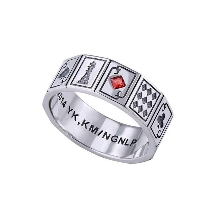 NO GAME NO LIFE Shuvi Doura Sora Shiro Peripheral Chess Rings Fashion Trend Boys Girls Jewelry