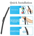 2x For GWM Haval Jolion 2021 2022 2023 Rubber Strip Refill Front Frameless Wiper Blade Brushes Window Cleaning Auto Accessories. 