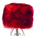 Ladies Girls Female Women Faux Russian Hat Black Fluffy Cossack Holiday Hat S Cap Winter 56Cm. 