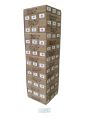 Hasbro Gaming Jenga Tower Wooden Blocks Game -  Classic Jenga with Numbers Wood Toy For Kids and Family. 