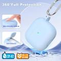 [Only Cover] ARMICO for AirPods 4th Generation Case Cover 2024, Military Grade Soft Silicone Shock-Absorbing for AirPods 4 Case with Keychain. 