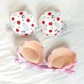 High Quality Front Open 4 In 1 Push-up Hello Kitty Print Adjustable Straps Bra Panty Set 016. 