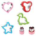 MSR. Sandwiches Cookie Cutter, Sandwich Cutters Cookie Cutters Vegetable Cutters-Cookie Cutter Stamps Mold Decorate Food. 