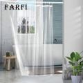 Peva Material Shower Liner Waterproof Peva Transparent Shower Curtain Easy Install Quick Dry Standard Size Reusable Bathroom Curtain Liner. 