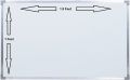 1ft x 1.5ft Dry Erase White Board Hanging Writing Drawing & Planning Whiteboard. 