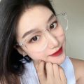 Original Transparent Glasses For Girls - Round White Transparent Lightweight Fashion Glasses For Boys Men. 
