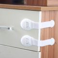 Pack Of 5 Safety Plastic Locks for Drawers, Doors, Cabinets, Cupboards & Window lock. 